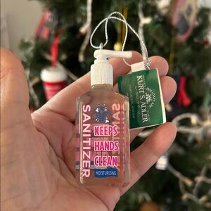 Kurt Adler Hand Sanitizer Christmas tree ornament with original tag